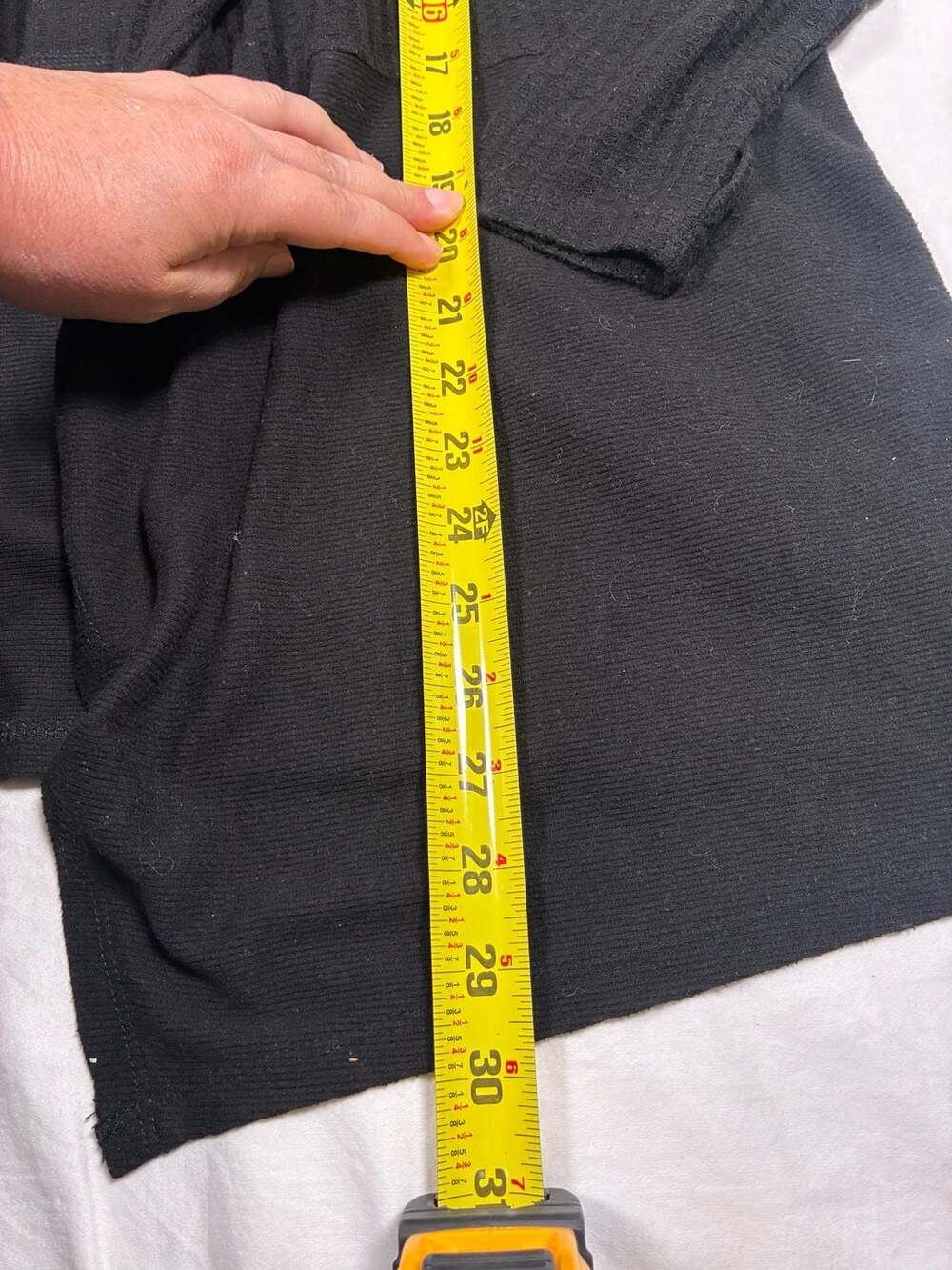 Harmony & Balance Black Ribbed Ruffle Open Front Cardigan - Picture 7 of 7